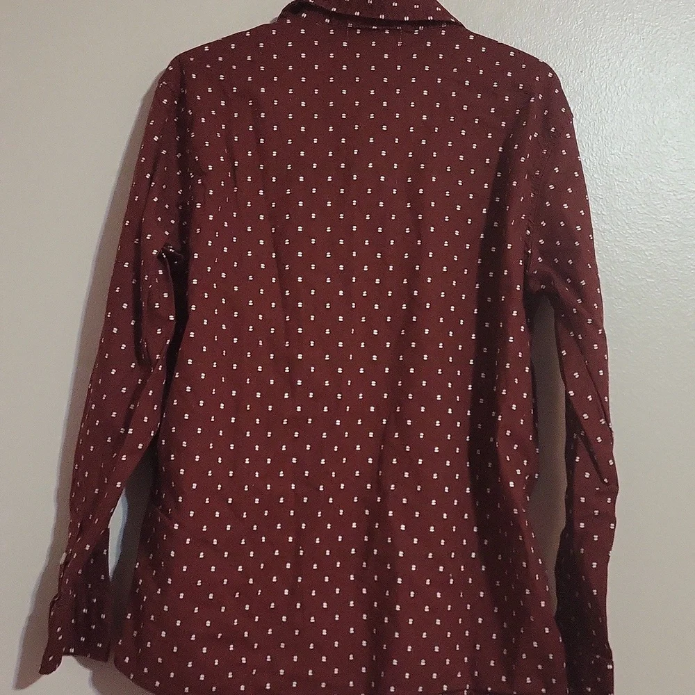 Old Navy Boys Burgundy Button Down Shirt Nwot